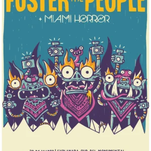 Poster Foster The People Lima 2015