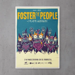 Poster Foster The People Lima 2015